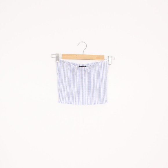 *Dynamite Blue & White Tube Top XS - Picture 3 of 5